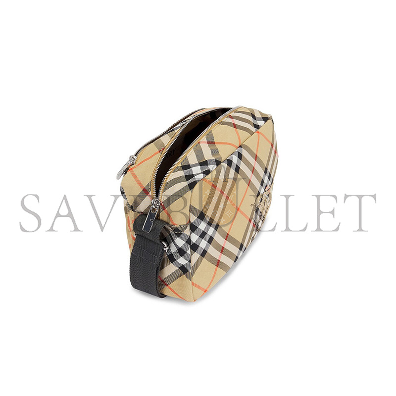Bv*b*rry CHECK CROSSBODY BAG IN SAND 8091320 (25*18*12cm)
